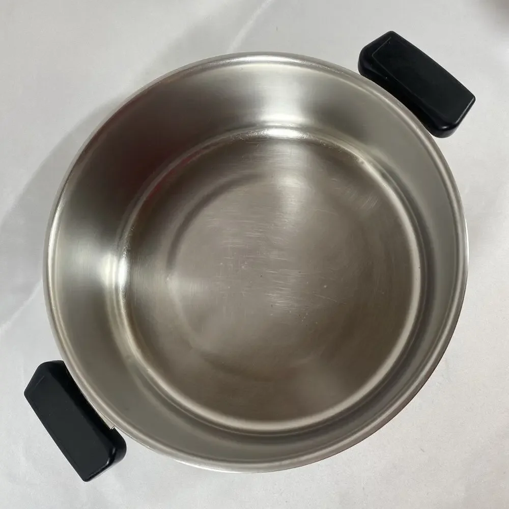 Set of 3 Revere Ware COPPER CORE Designers Group Saucepans & Stockpot No Lids
